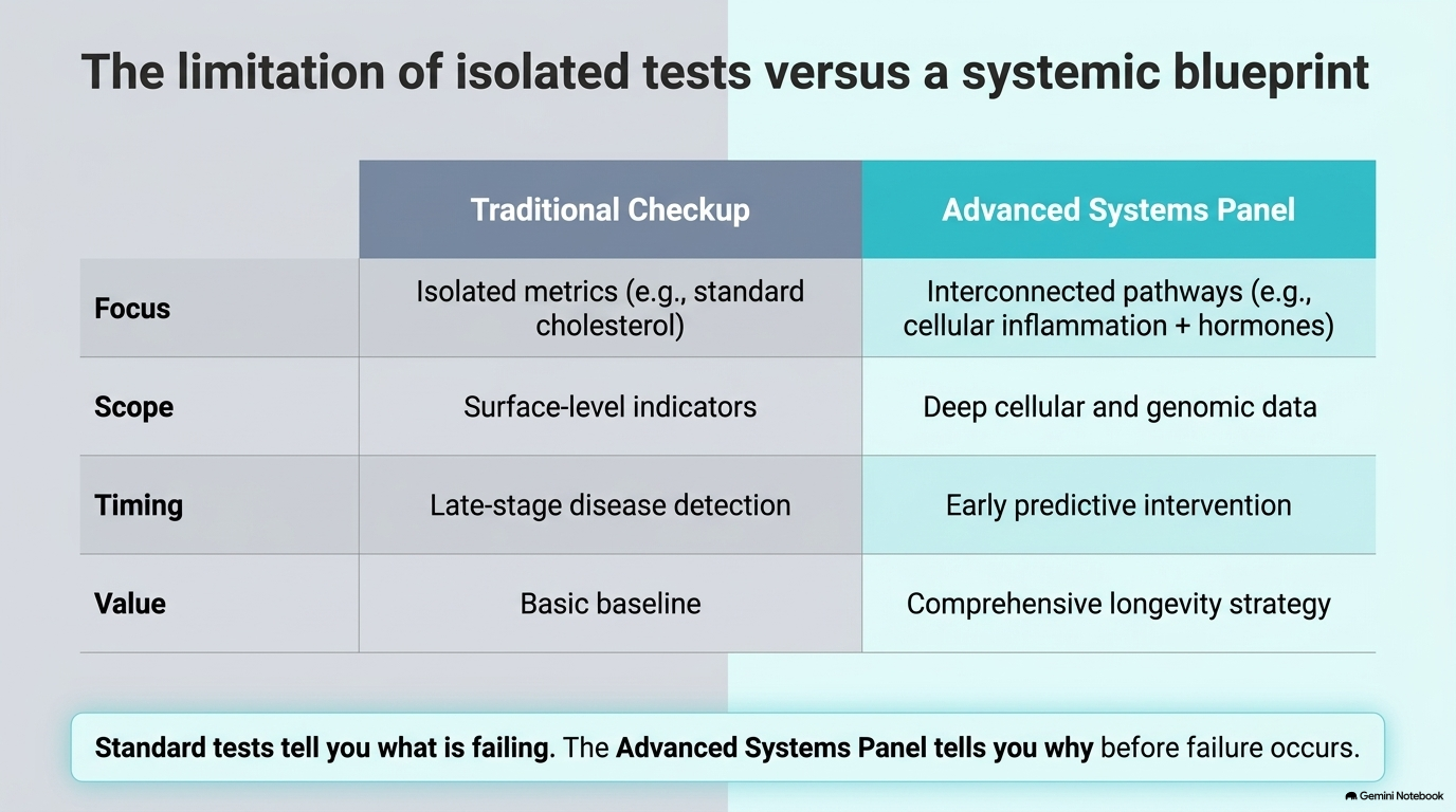 The Limitation of Isolated Tests vs a Systemic Blueprint