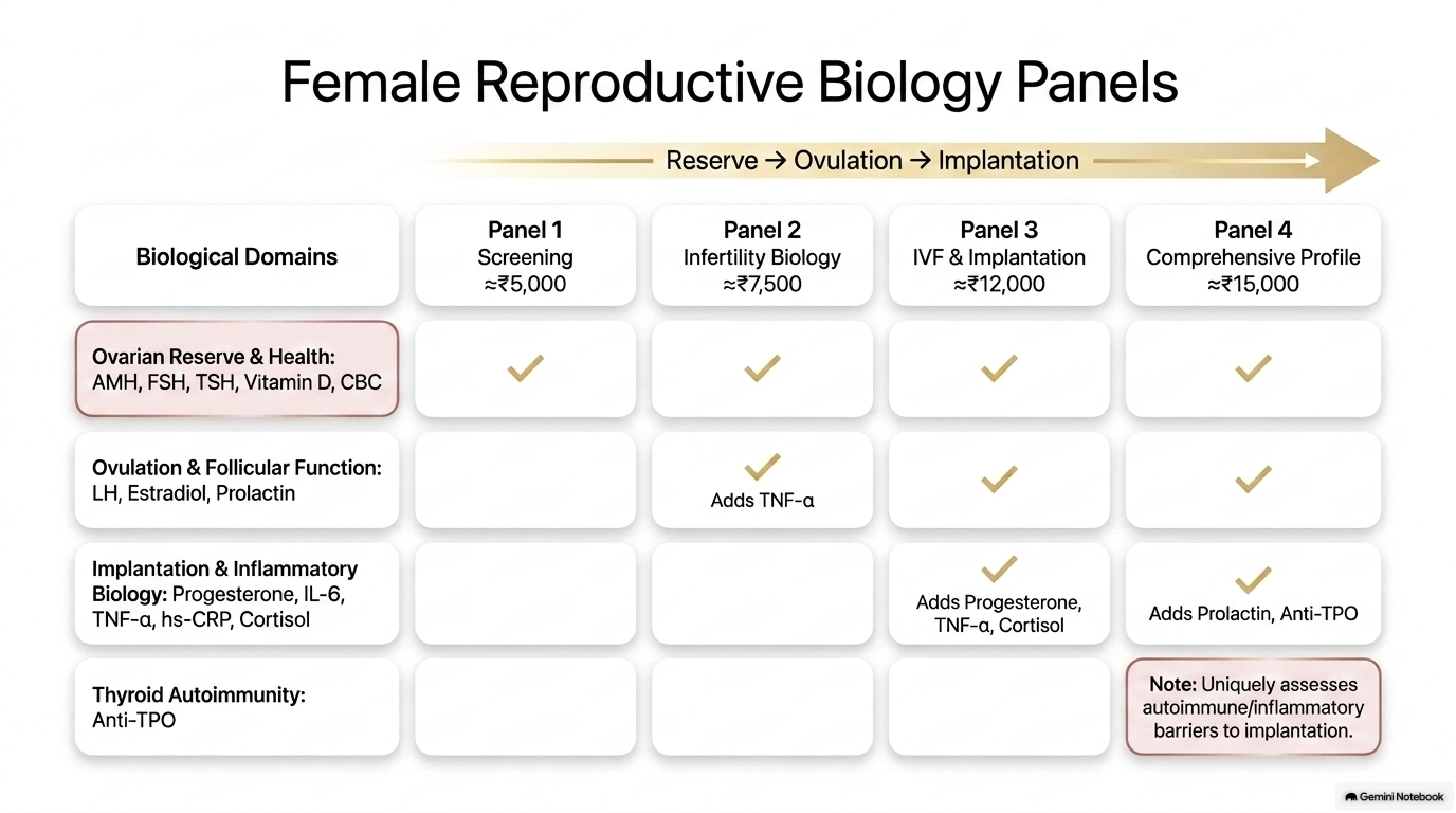 Female Infertility Panel Options - Slide 23